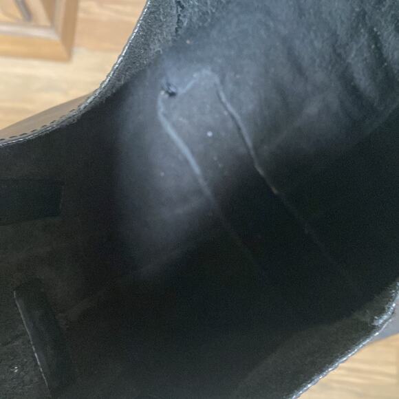 Loeffler Randall Black Tall Leather and Raffia Shopping Tote - Picture 5 of 8